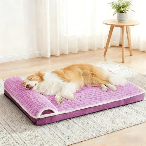 Large Orthopedic Dog Bed — Lilac
